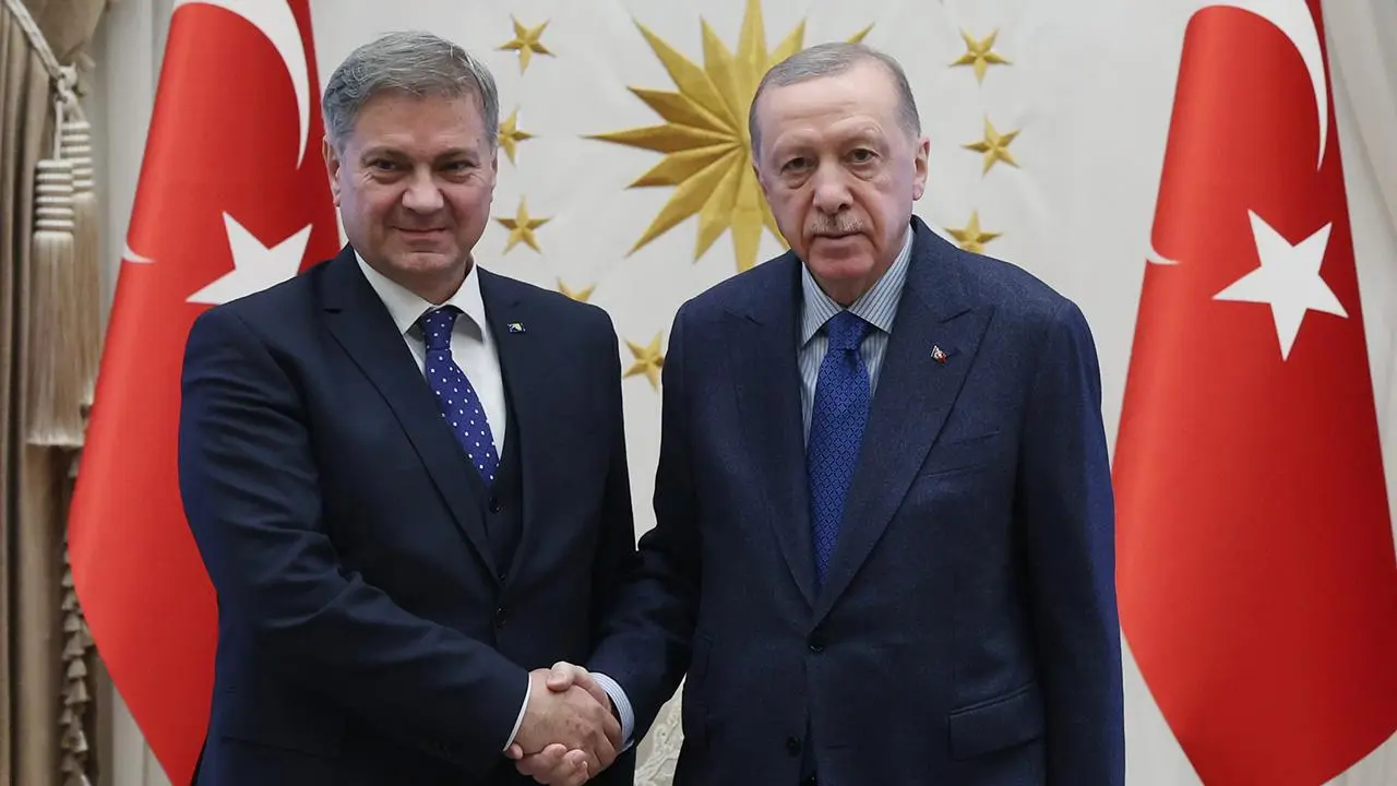 Cumhurbaşkanı Erdoğan, Ankara’da bulunan Bosna-Hersek Parlamentosu Temsilciler Meclisi Başkanı Denis