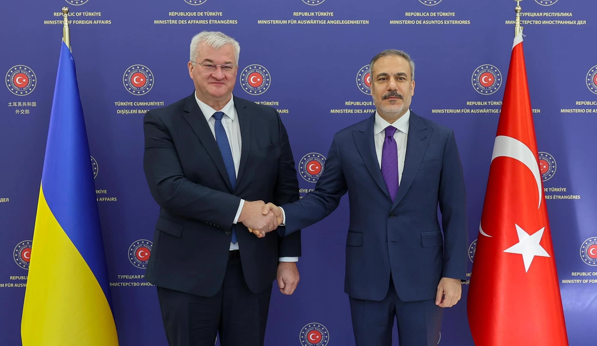 Dışişleri Bakanı Hakan Fidan, Ukrayna Dışişleri Bakanı Andrii Sybiha ile
