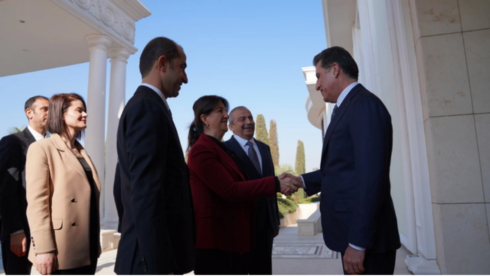 DEM Parti’den yapılan açıklamada, heyetlerinin IKBY Başkanı Neçirvan Barzani ile