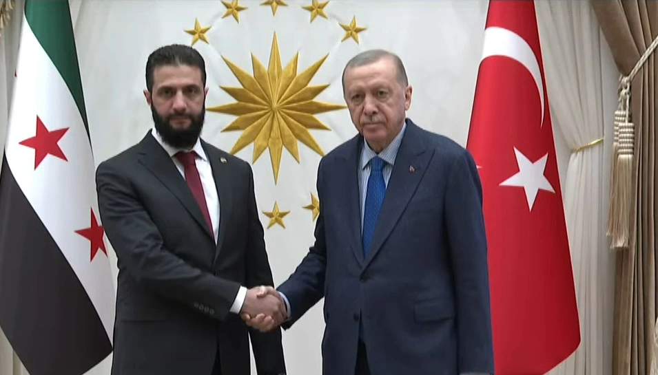 Suriye Geçiş Hükümeti Cumhurbaşkanı Ahmed Şara, Cumhurbaşkanı Recep Tayyip Erdoğan
