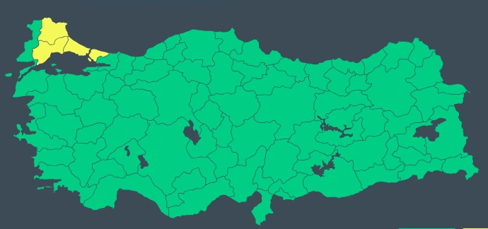 meteoroloji sarı kod 12