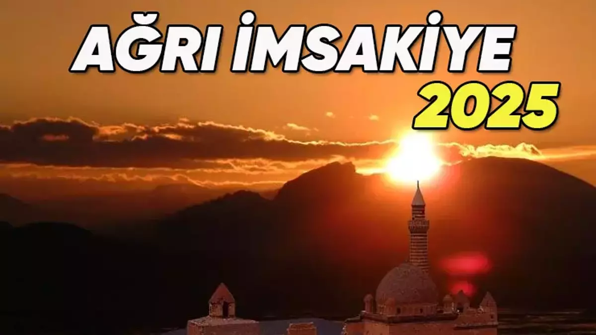 2025 Ağrı imsakiyesi açıklandı. Ramazan ayının başlamasıyla birlikte Ağrı’daki vatandaşlar,