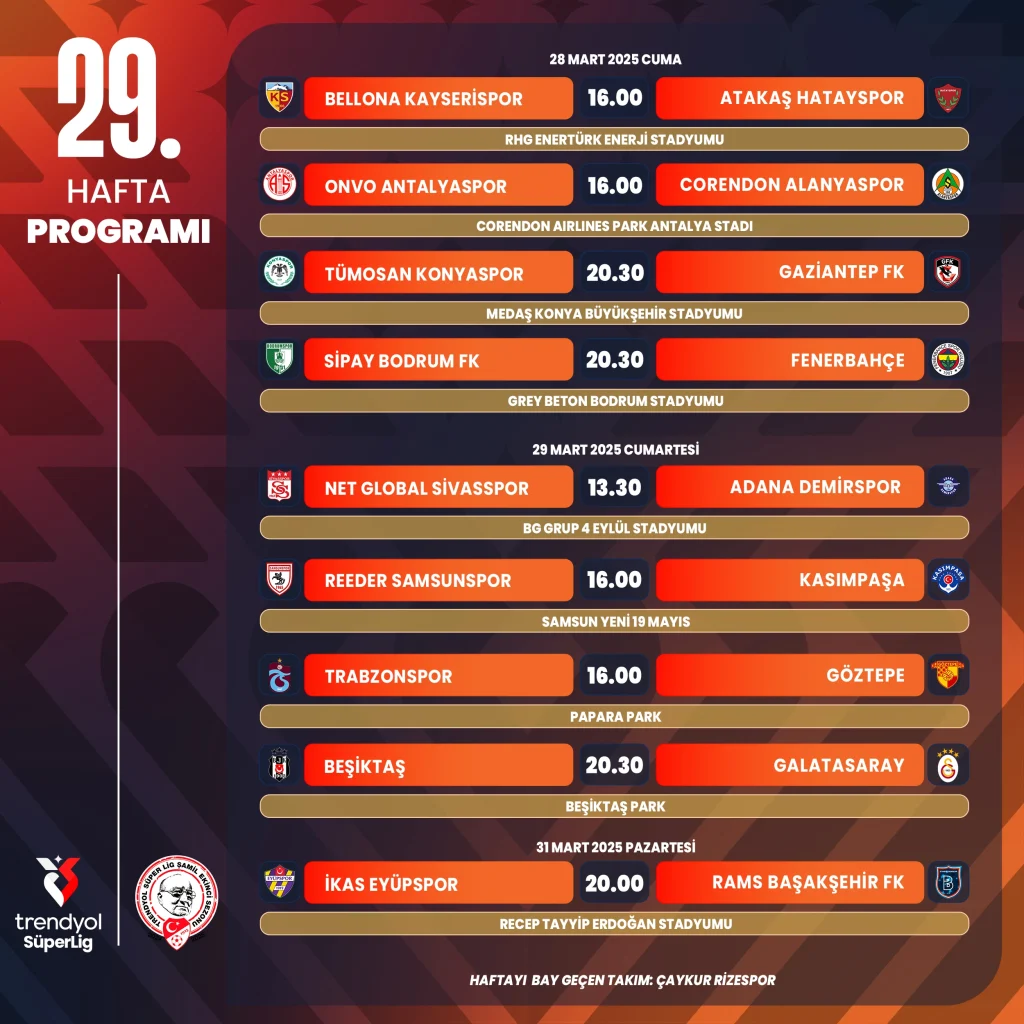 29. hafta derbi