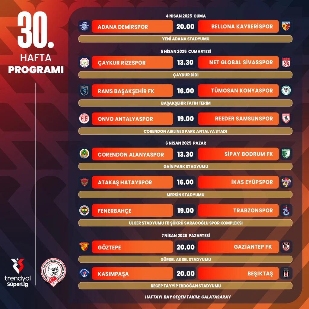 30. hafta derbi