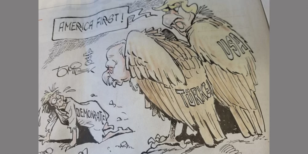 alman gazete karitür