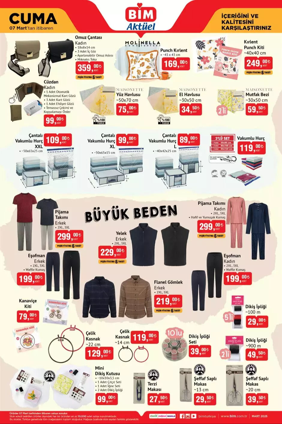 BİM 7 Mart Aktüel Kataloğu