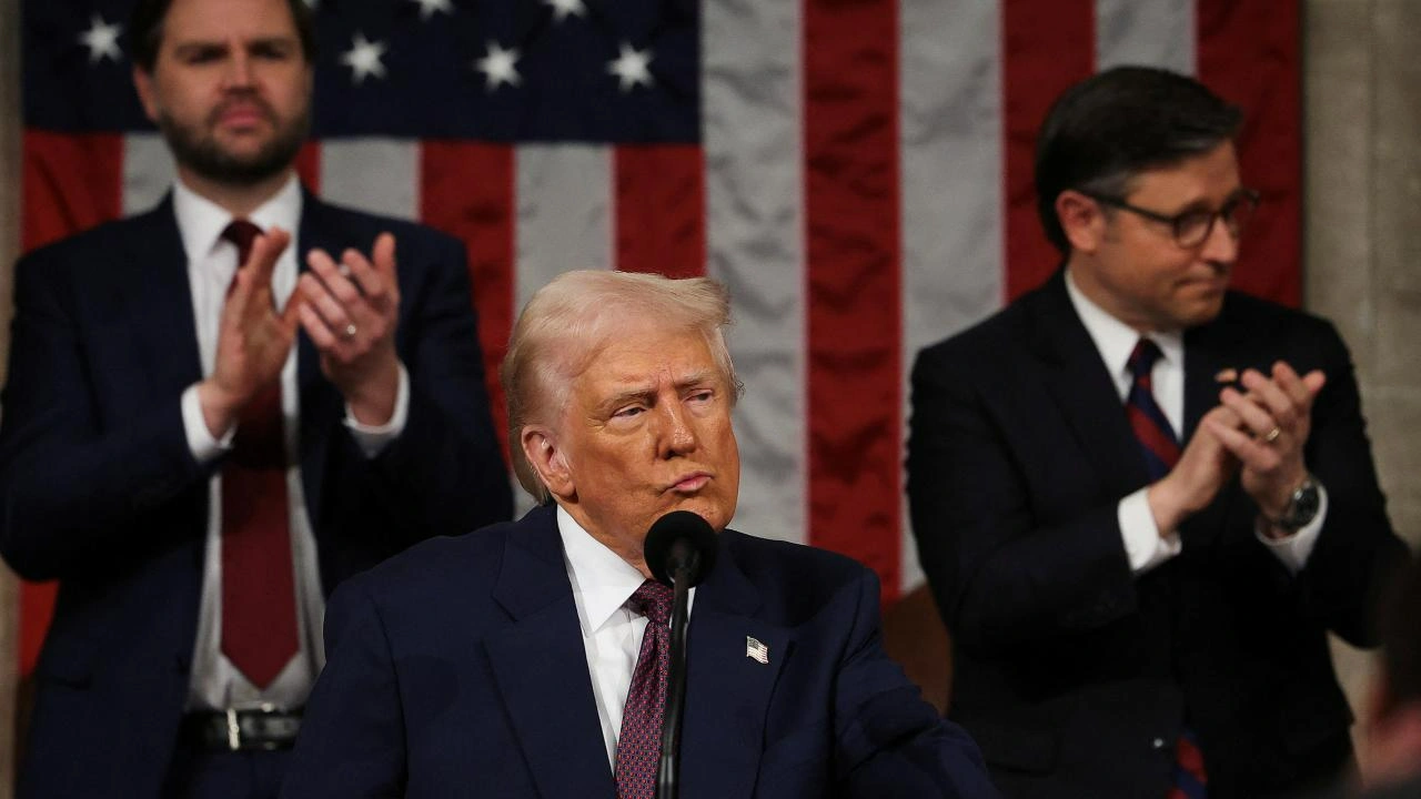 ABD Başkanı Donald Trump, 1 saat 38 dakika süresiyle Kongre