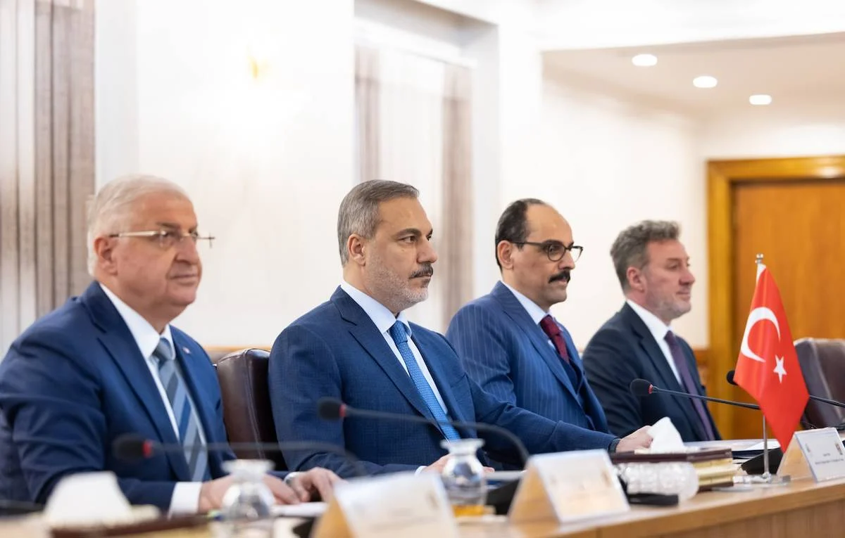 Dışişleri Bakanı Hakan Fidan, Milli Savunma Bakanı Yaşar Güler ve