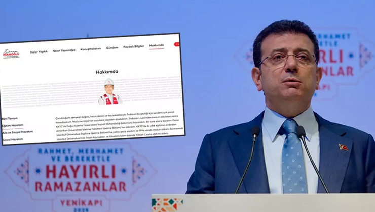 İmamoğlu üniversite bilgilerini değiştirdi!