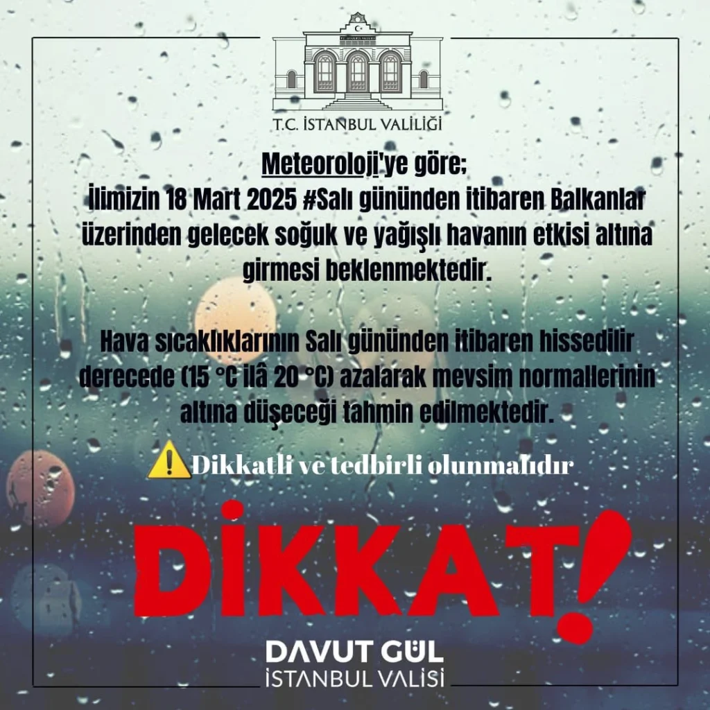 istanbul valiliği uyarı 18
