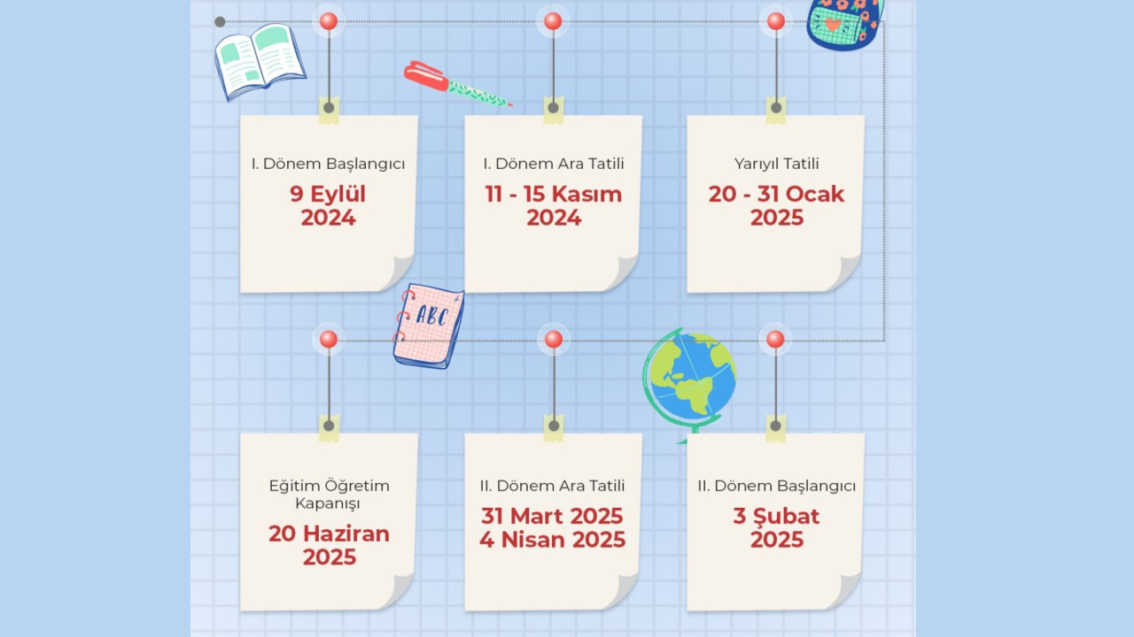 Okullar ne zaman tatil olacak 2025