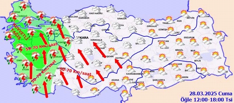 sağanak yağış rüzgar 1