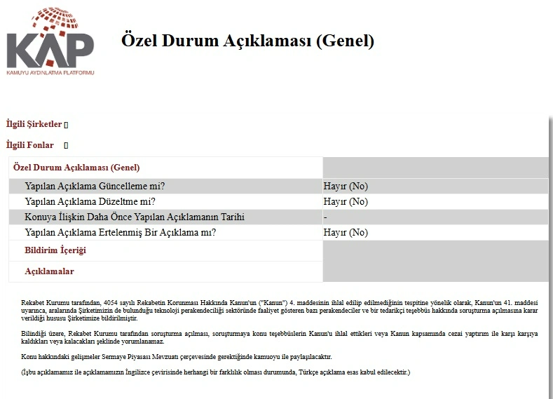 teknosa kap soruşturma