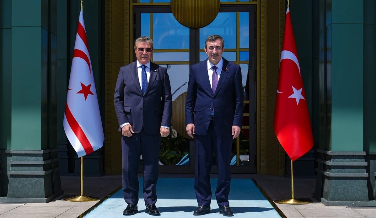 Cumhurbaşkanı Yardımcısı Yılmaz, Kuzey Kıbrıs Türk Cumhuriyeti (KKTC) Başbakanı Ünal