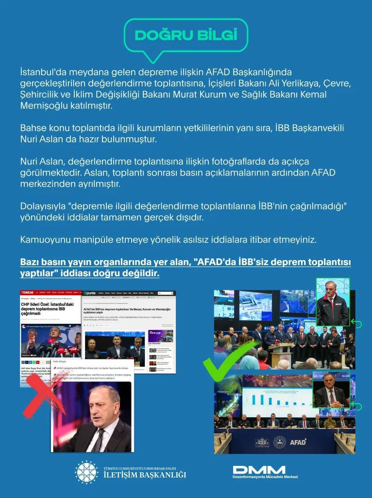 dmm afad deprem istanbul