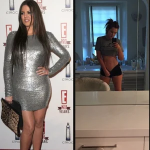 Reality yıldızı Khloé Kardashian, son dönemdeki fiziksel dönüşümüyle magazin gündeminin
