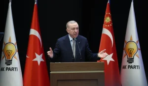 Cumhurbaşkanı ve AK Parti Genel Başkanı Recep Tayyip Erdoğan partisinin