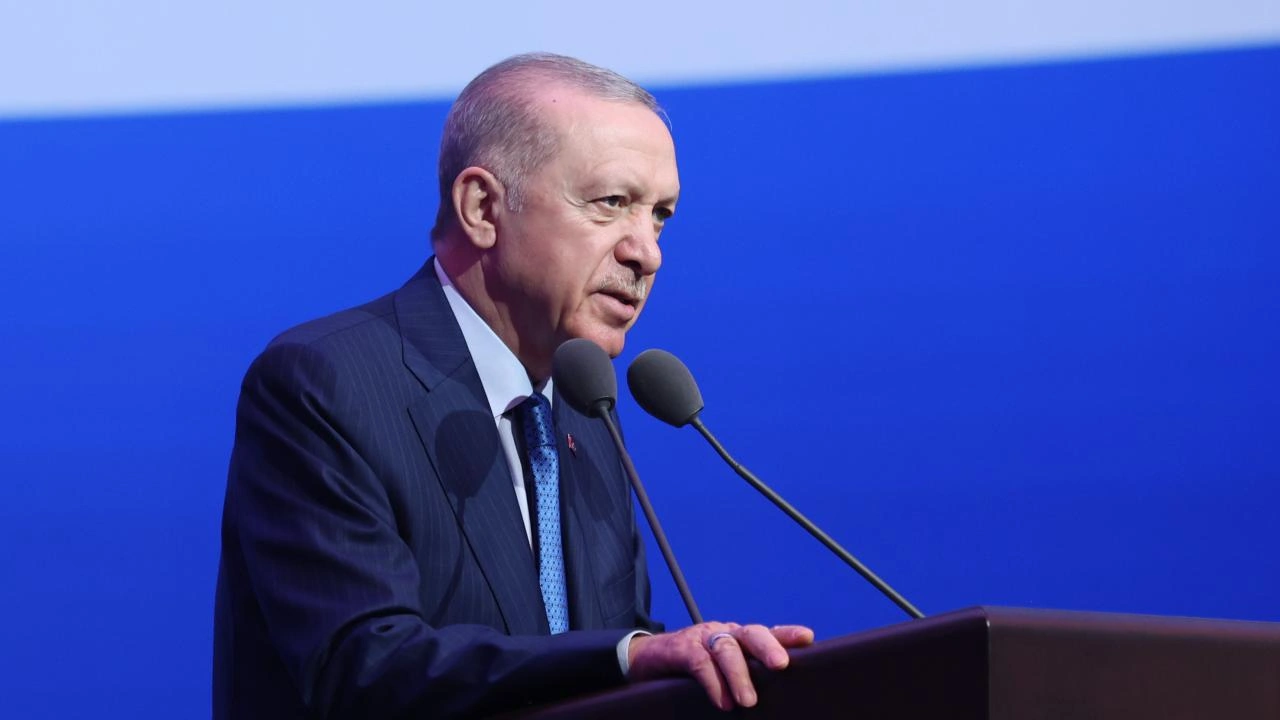 Cumhurbaşkanı Recep Tayyip Erdoğan , Beştepe Millet Sergi Salonu’nda düzenlenen