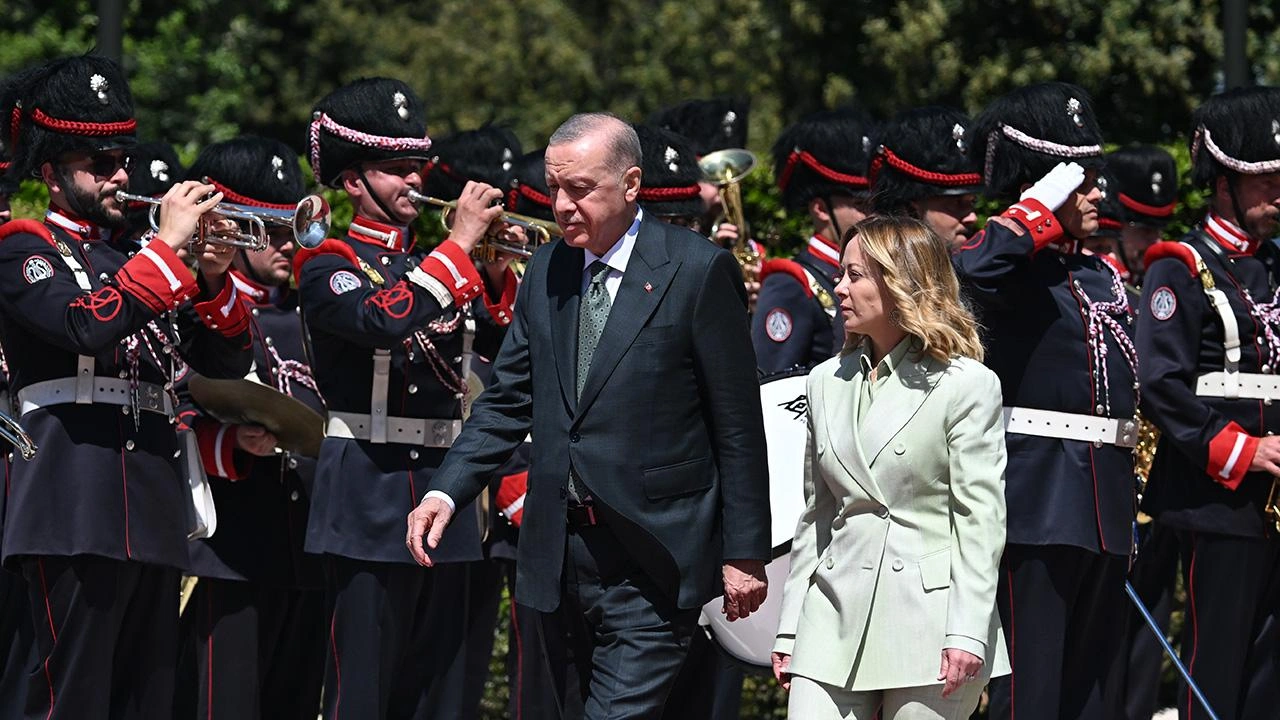 Cumhurbaşkanı Recep Tayyip Erdoğan, temaslarda bulunmak üzere geldiği İtalya’nın başkenti