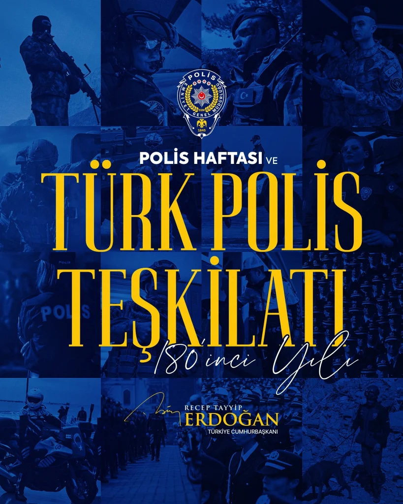 erdoğan türk polis teşkilatı mesaj