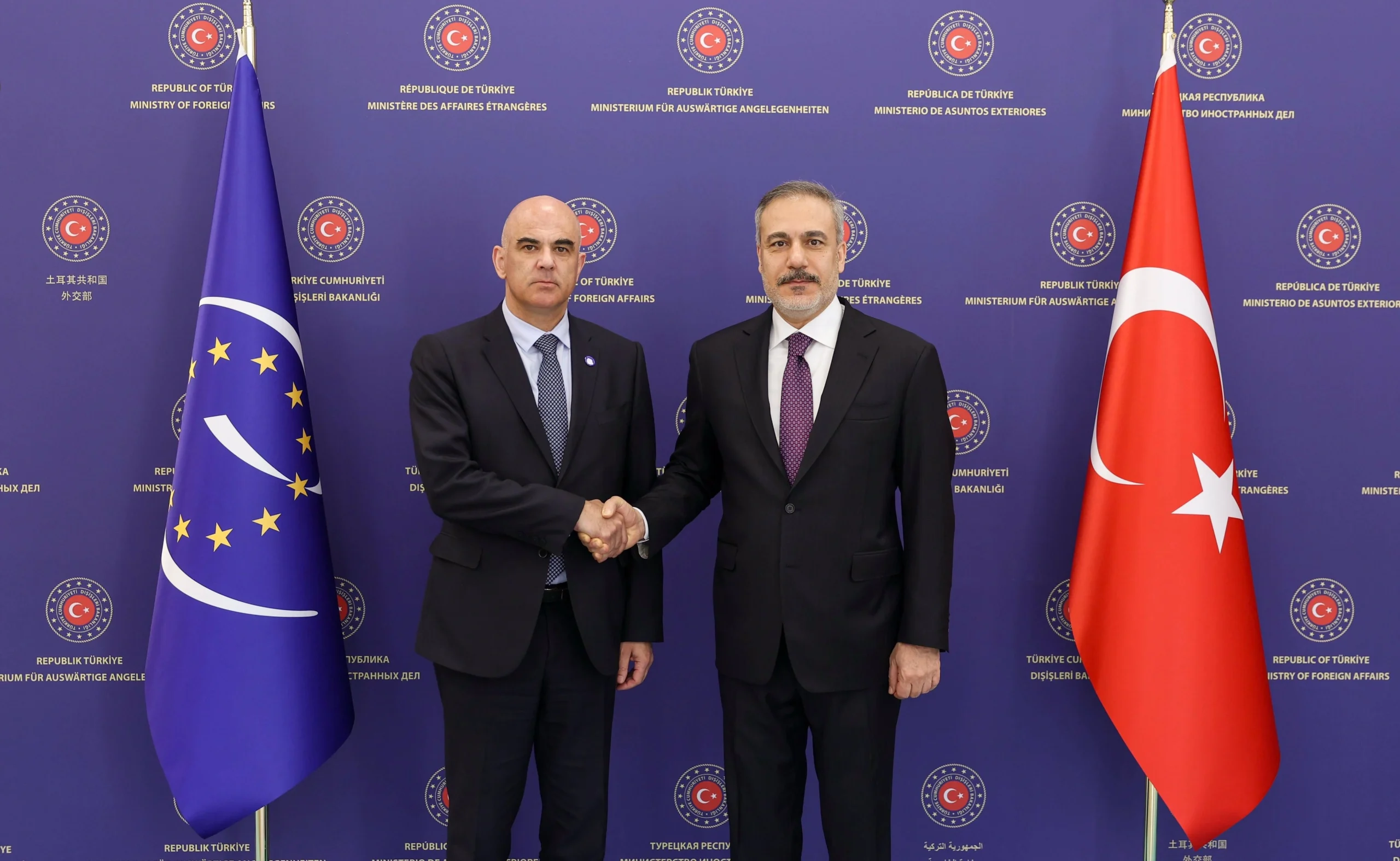 Dışişleri Bakanı Hakan Fidan, Avrupa Konseyi Genel Sekreteri Alain Berset