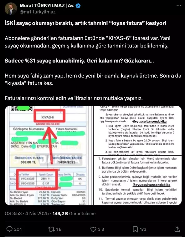 İSKİ ve İGDAŞ faturalarına dikkat! 4 kat fazla fatura kesildi