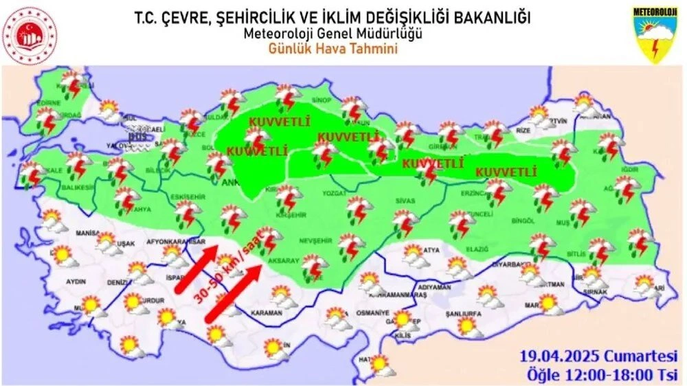 meteoroloji 20 il sağanak