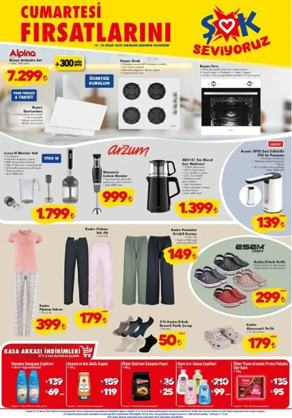 ŞOK 23 Nisan Aktüel Kataloğu 2025