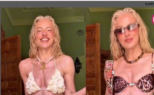 Burcu Esmersoy bikinili pozlarıyla sosyal medyayı salladı. 48 yaşındaki sunucunun