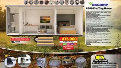 A101 22 Mayıs aktüel kataloğu ile tiny house, çekme karavan,