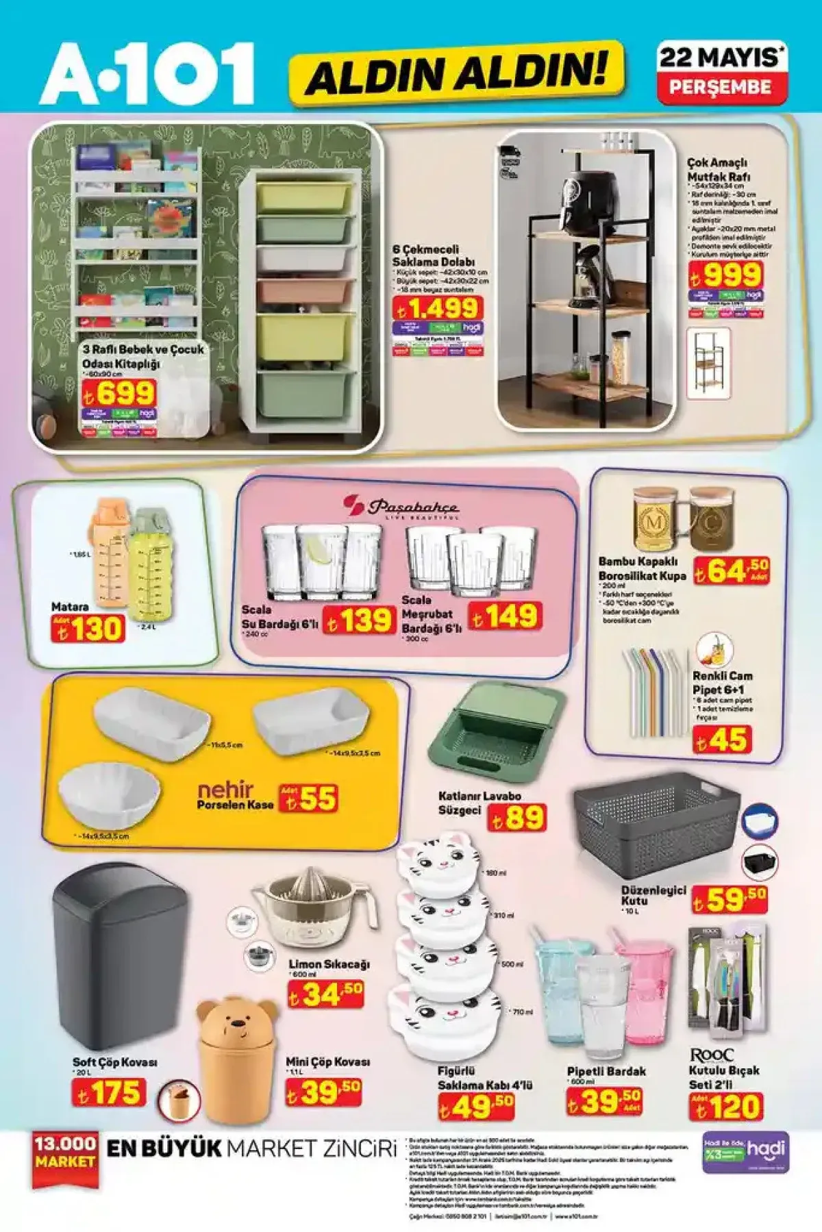 A101 22 Mayıs Aktüel Kataloğu! A101 aktuel hangi gün? Bu Haftanın Fırsatlarıyla Alışverişe Doyun