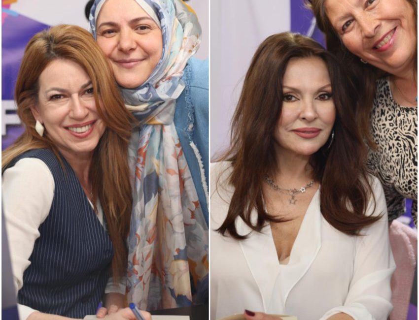 Aydan Şener ve İpek Tuzcuoğlu, Merzifon Kitap Fuarı'nda okurlarıyla buluştu.