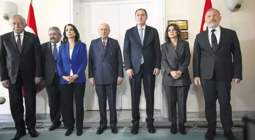 Terörsüz Türkiye hedefi kapsamında DEM Parti ile MHP lideri Devlet