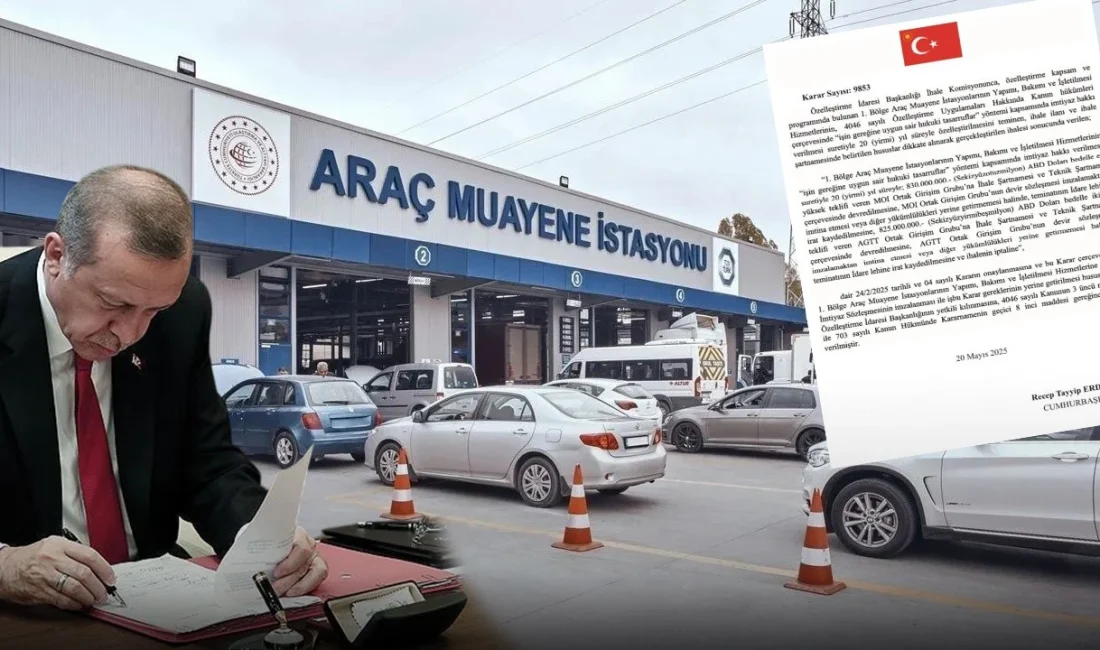 Araç muayene hizmetlerinin 2027’den itibaren 20 yıl süreyle özel sektöre
