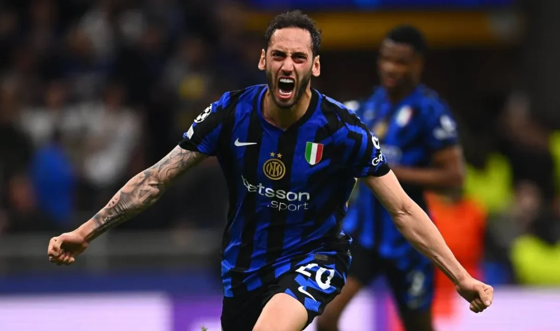 Milli futbolcu Hakan Çalhanoğlu, UEFA Şampiyonlar Ligi’nde bir kez daha