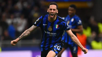 Milli futbolcu Hakan Çalhanoğlu, UEFA Şampiyonlar Ligi’nde bir kez daha