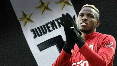 Victor Osimhen, Galatasaray'da kiralık olarak forma giyerken, Juventus'tan gelen transfer
