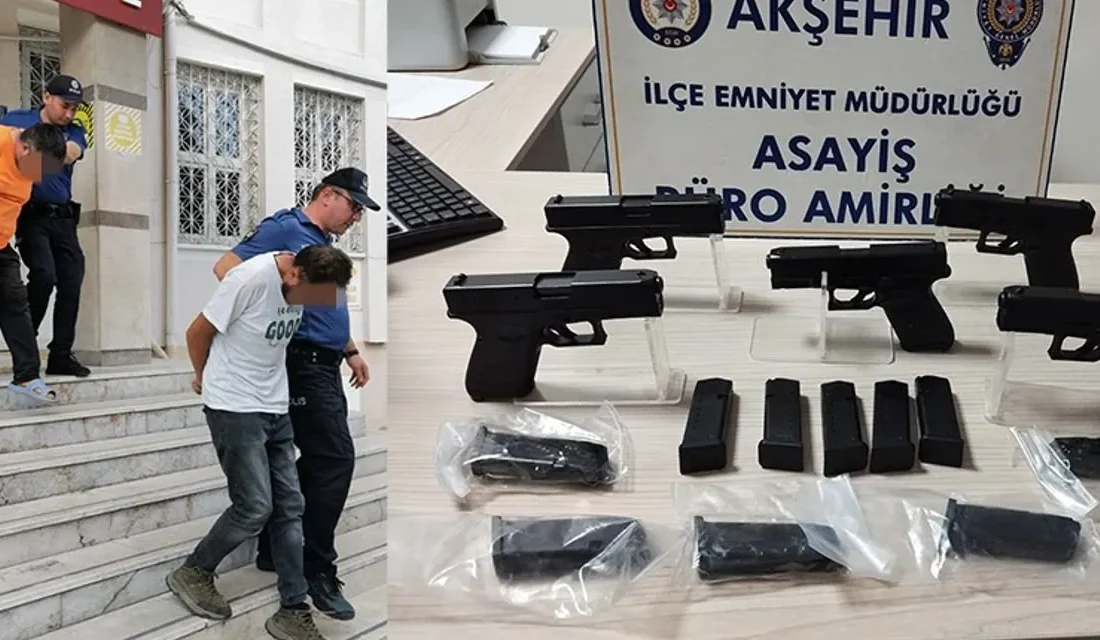 Konya’nın Akşehir ilçesinde, D-300 kara yolu uygulama noktasında durdurulan bir