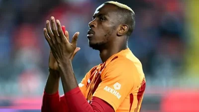 Galatasaray'ın sezon başında Napoli'den kiraladığı Nijeryalı forvet Victor Osimhen, bu