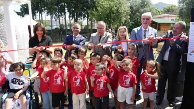 İzmir’in Foça ilçesindeki Yenifoça Anaokulu’nda, Açık Hava Sınıfı ve Deprem