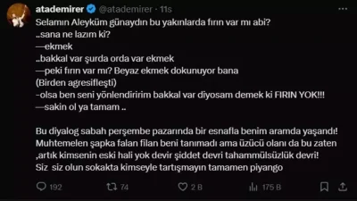 Ünlü oyuncu Ata Demirer, İstanbul’daki Perşembe pazarında esnafla yaşadığı gerginliği