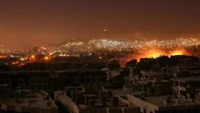 İsrail ordusu, Suriye’nin Lazkiye iline bağlı Ceble ilçesindeki Zama Köyü’ne