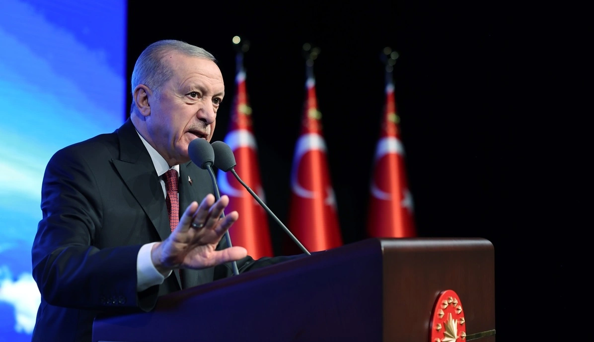 Cumhurbaşkanı Recep Tayyip Erdoğan , Beştepe Kongre ve Kültür Merkezi’nde