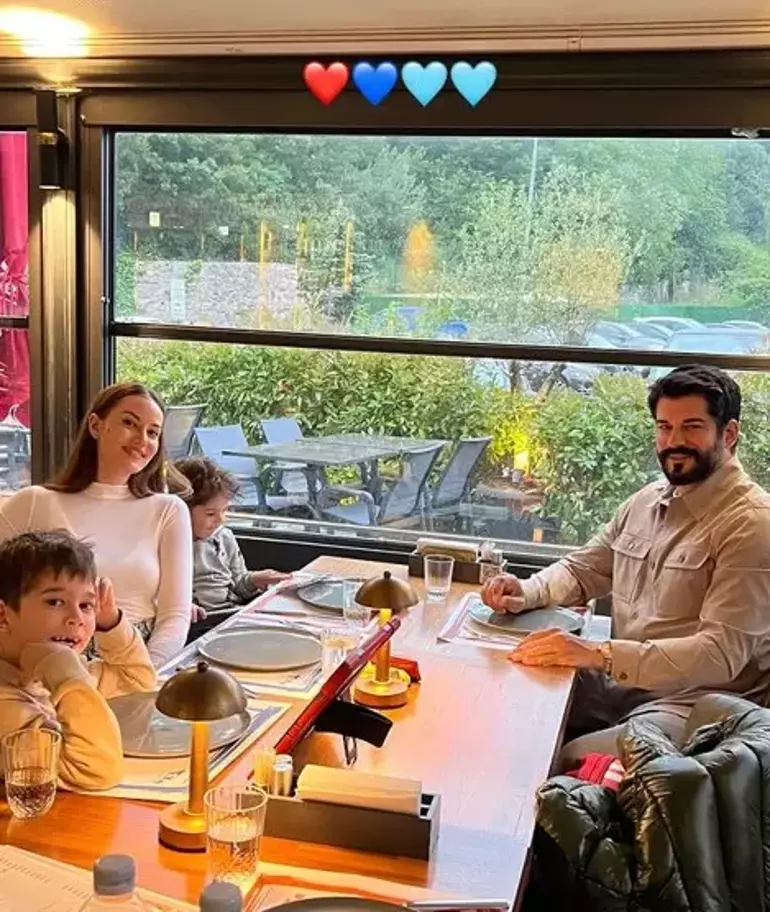 Fahriye Evcen’den Kalpli Aile Paylaşımı! Burak Özçivit ve Çocuklarıyla Mutluluk Pozu