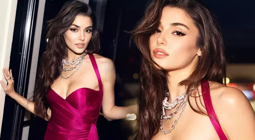 Hande Erçel, Cannes Film Festivali'nde verdiği cesur pozlarla sosyal medyayı
