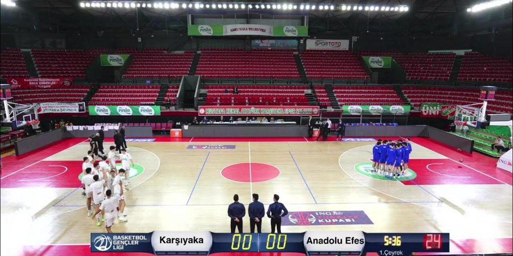 Karşıyaka - Anadolu Efes Canlı İzle TBF YouTube Kanalından Ücretsiz İzle