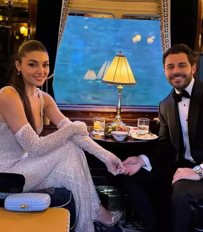 Hande Erçel ve Hakan Sabancı'dan Milyonluk Tren Tatili! Rakam Duyanı Şaşkına Çevirdi
