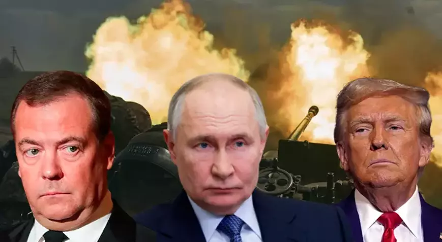 Trump’ın Putin için “ateşle oynuyor” sözleri dünya gündemini sarsarken, Medvedev’den