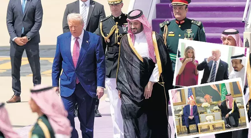 Donald Trump Orta Doğu turuna Suudi Arabistan’dan başladı. 142 milyar