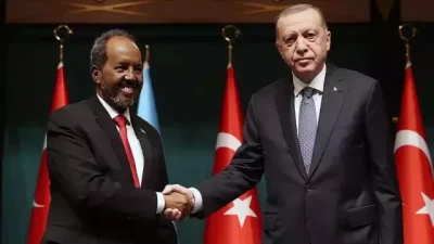 Cumhurbaşkanı Recep Tayyip Erdoğan, diplomasi trafiği kapsamında Somali Cumhurbaşkanı Hasan